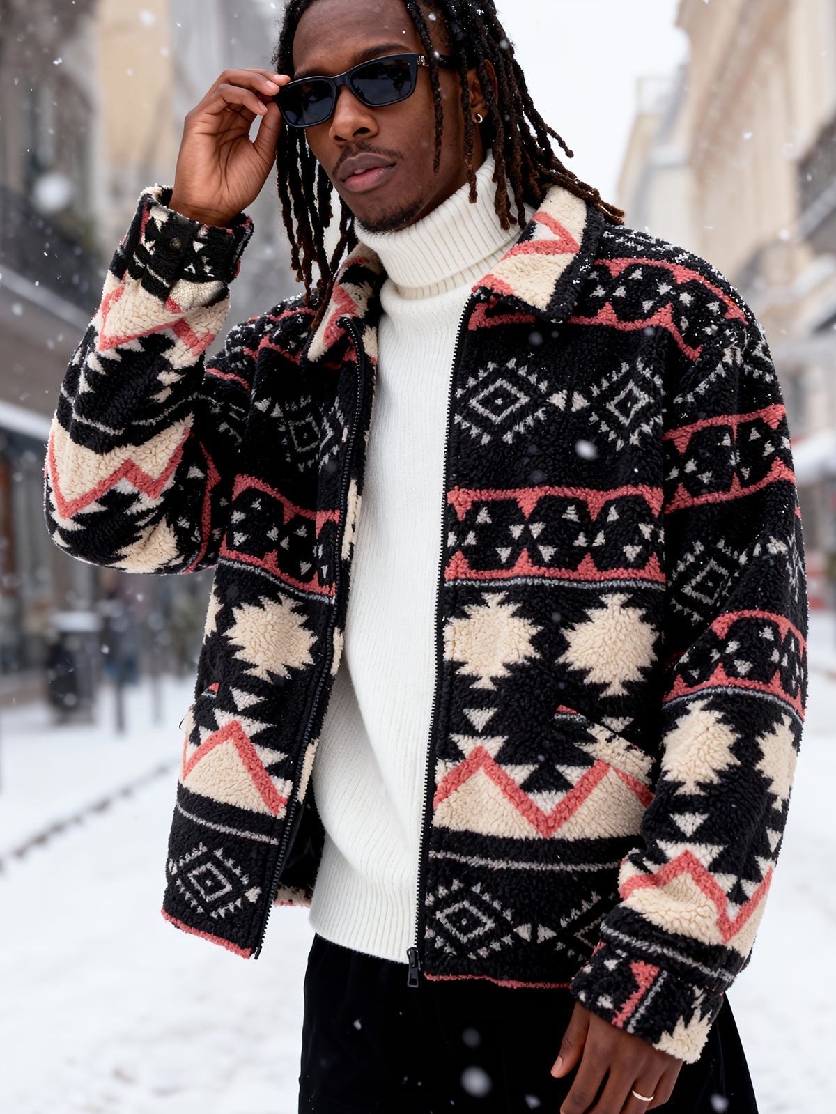 Miles Plush Jacket - Black