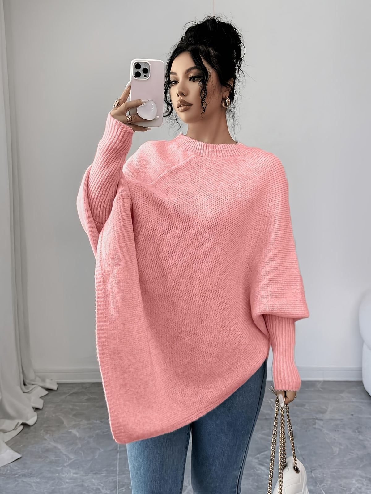 Cedar Drape Pullover - Peach