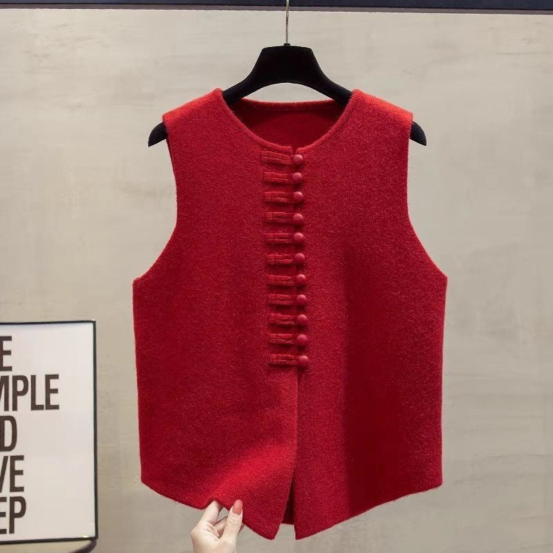 Vera Frog Vest - Red