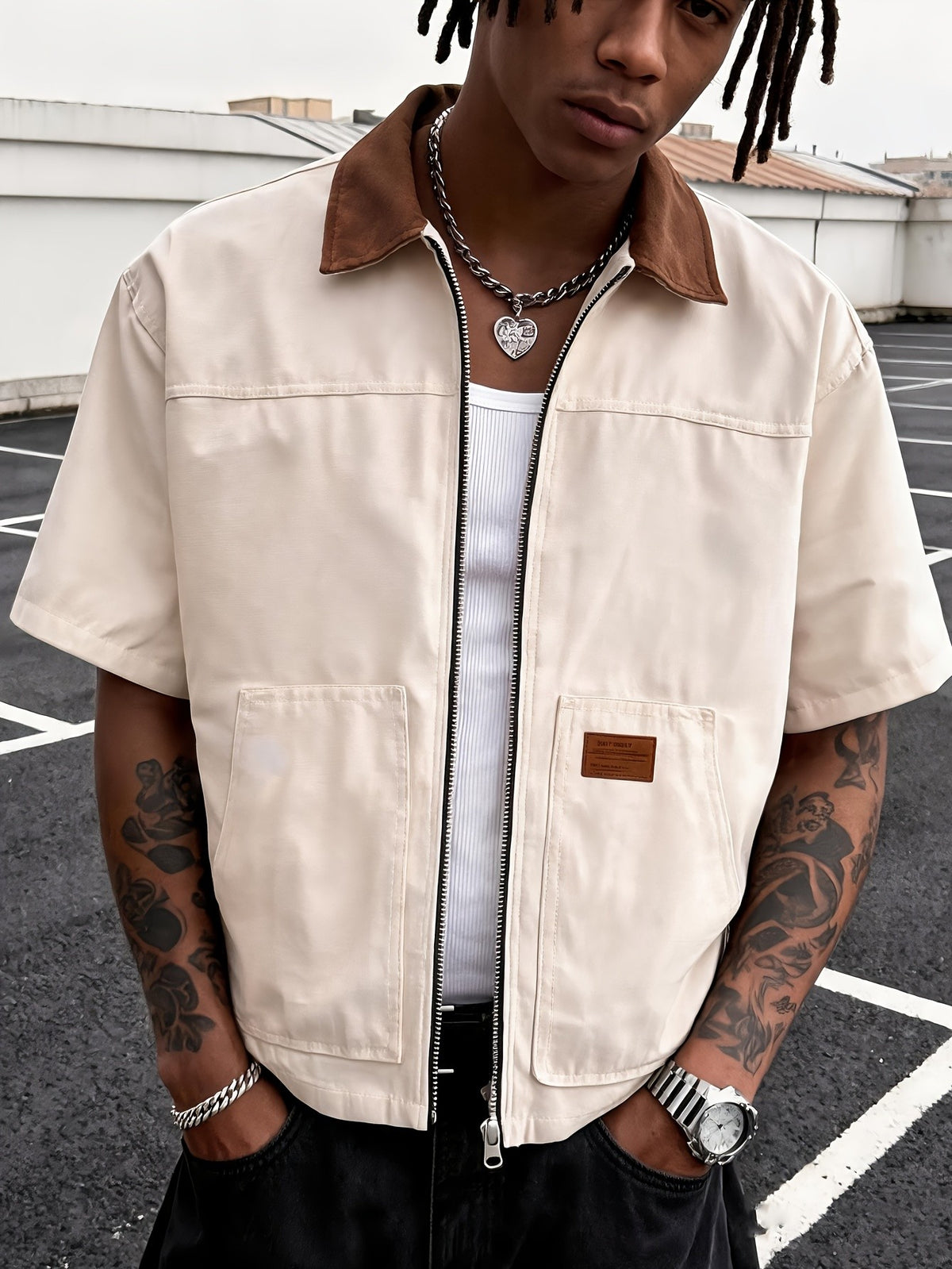Wade Zip Jacket - Apricot