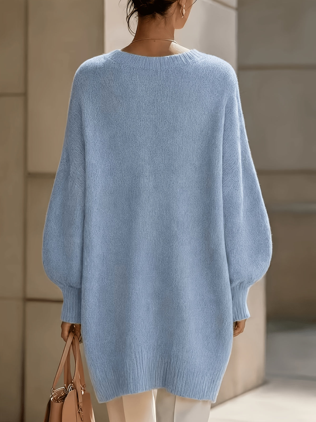 Maren Lantern Pullover - Sky Blue
