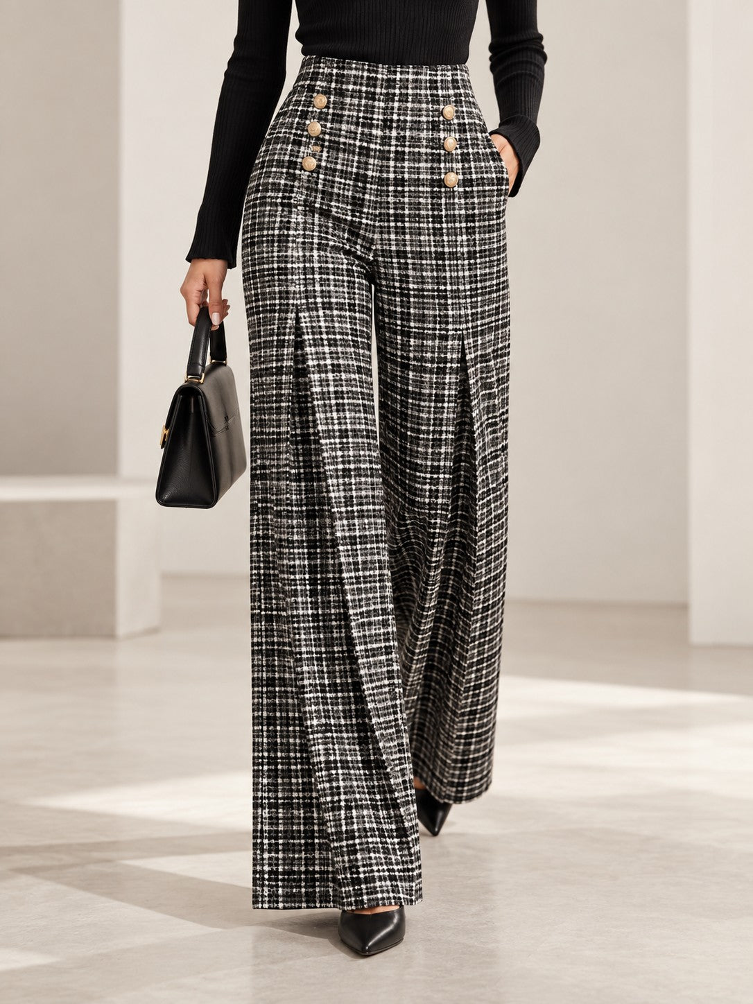 Thea Sailor Trouser - Black