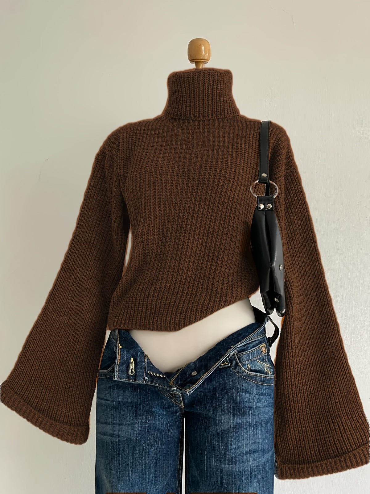 Harlow Knit Pullover — Brown