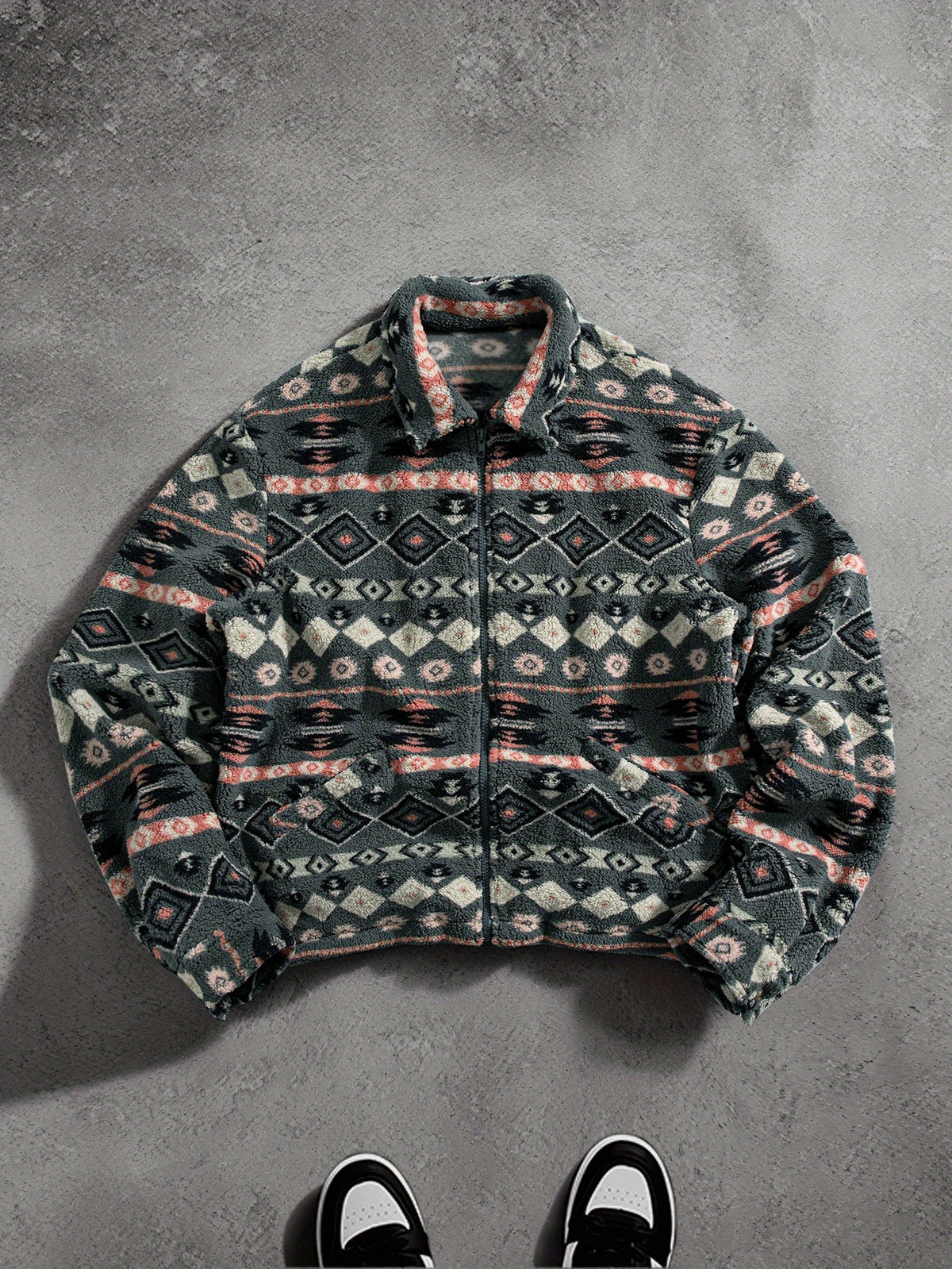 Miles Plush Jacket - Grey