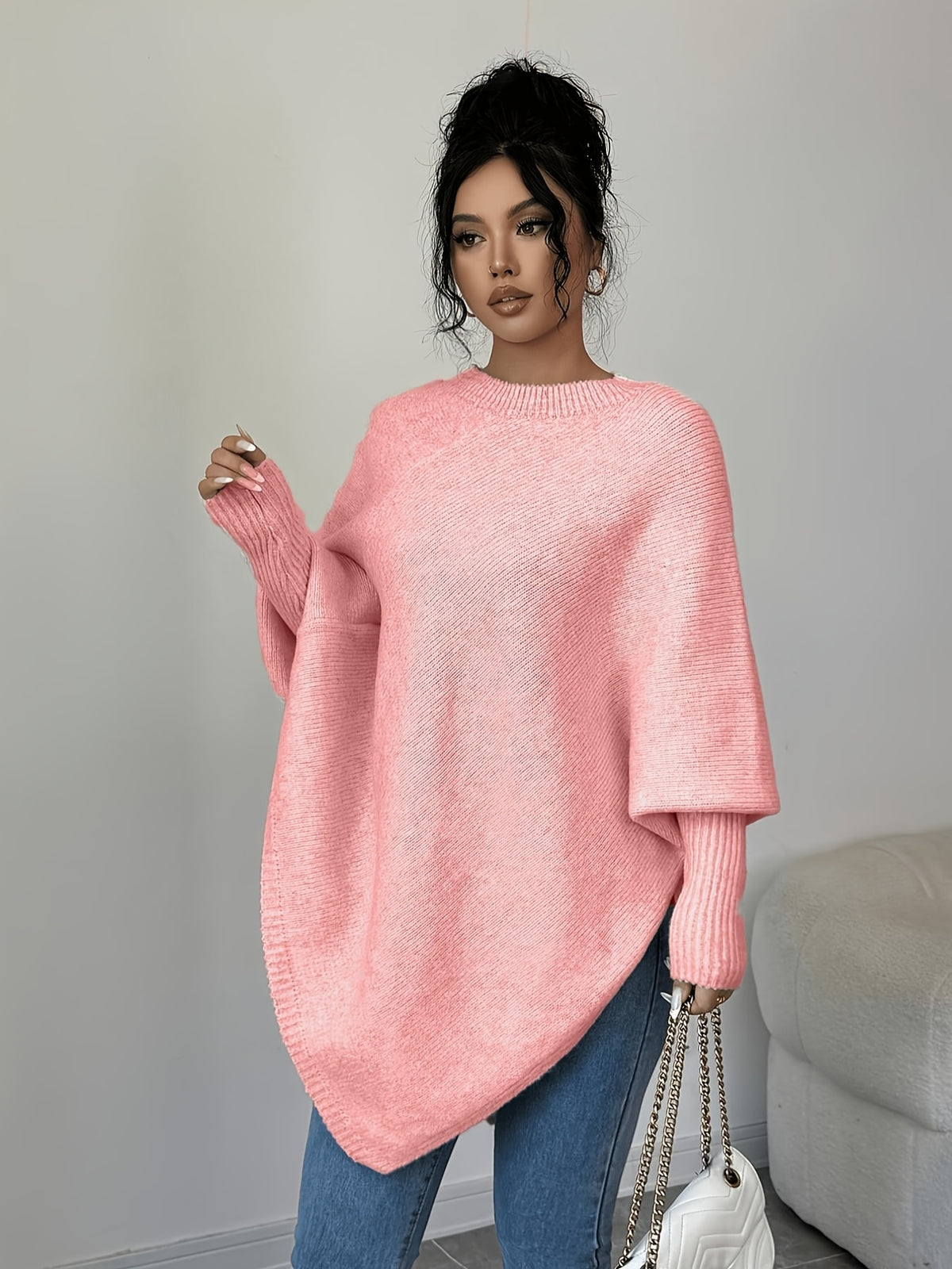 Cedar Drape Pullover - Peach