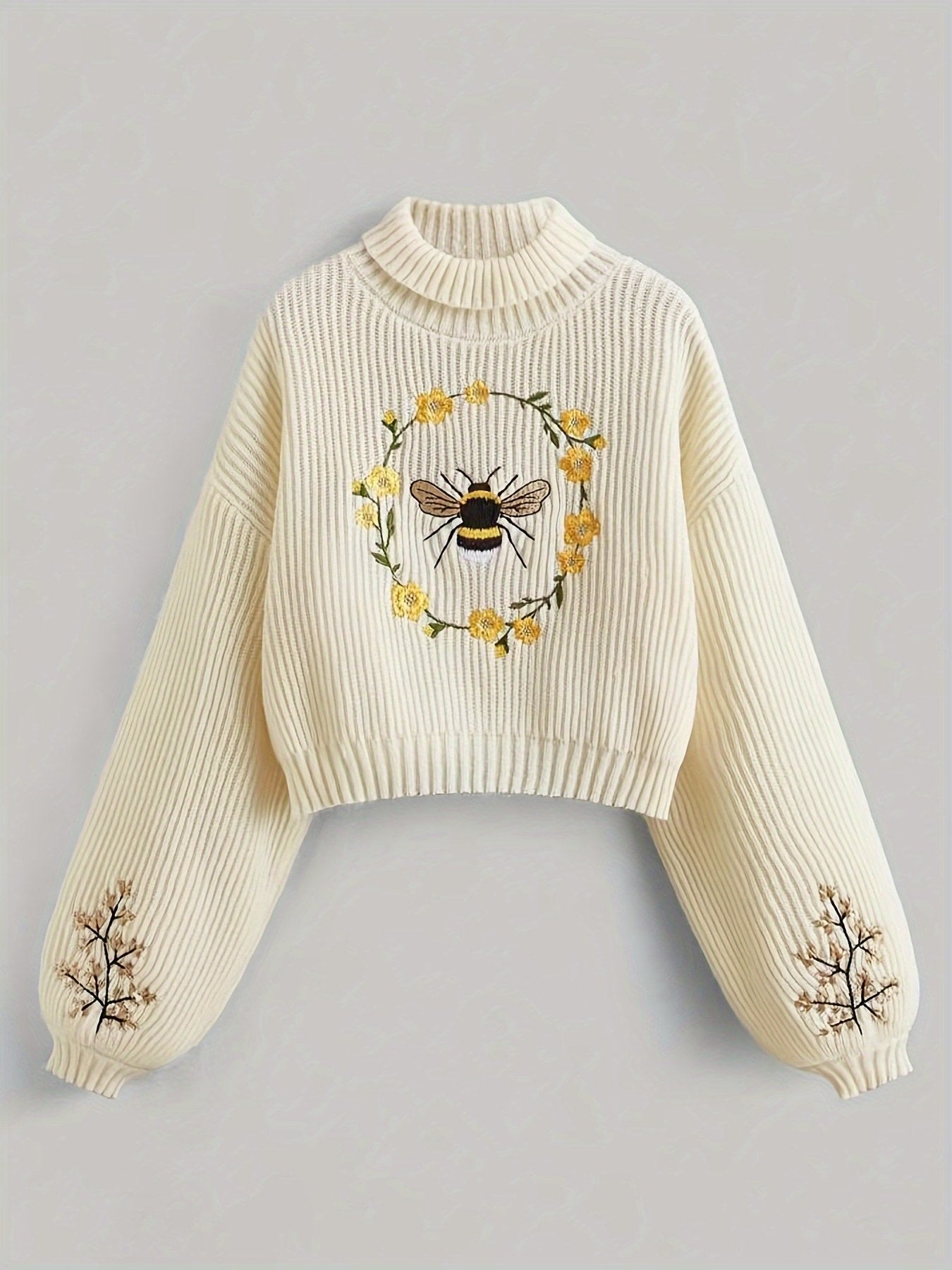 Elowen Knit Pullover — Ivory