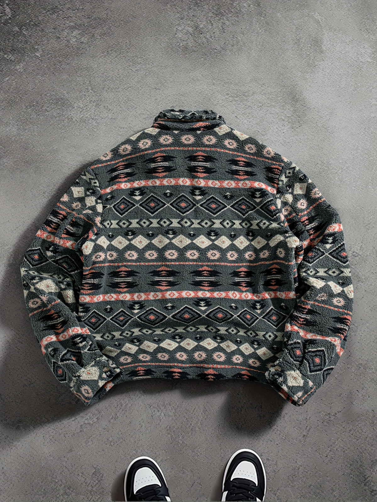 Miles Plush Jacket - Grey