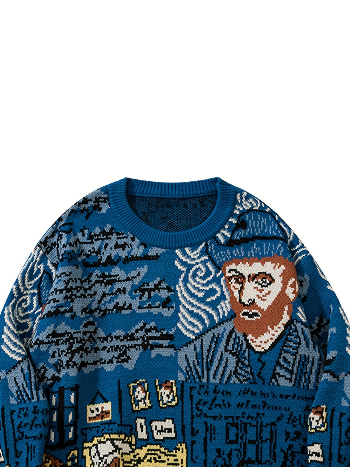 Arles Portrait Pullover - Blue