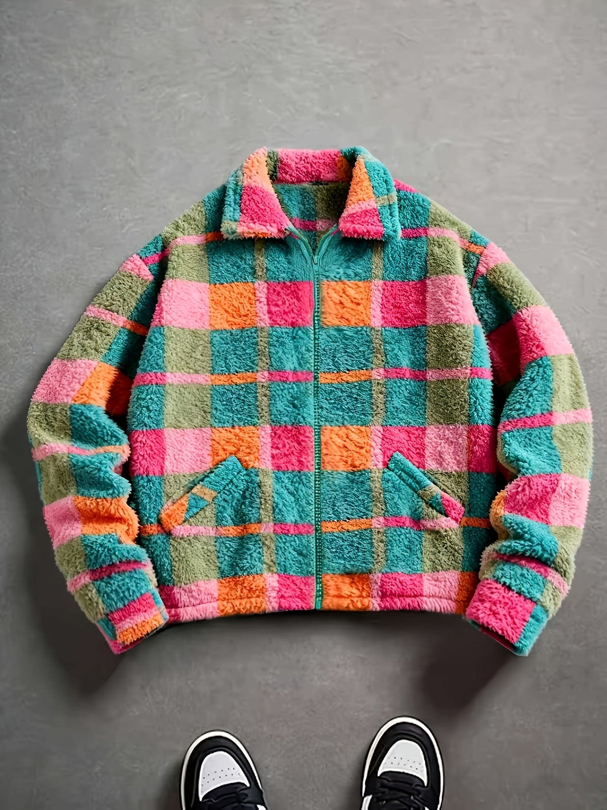 Miles Plush Jacket - Teal
