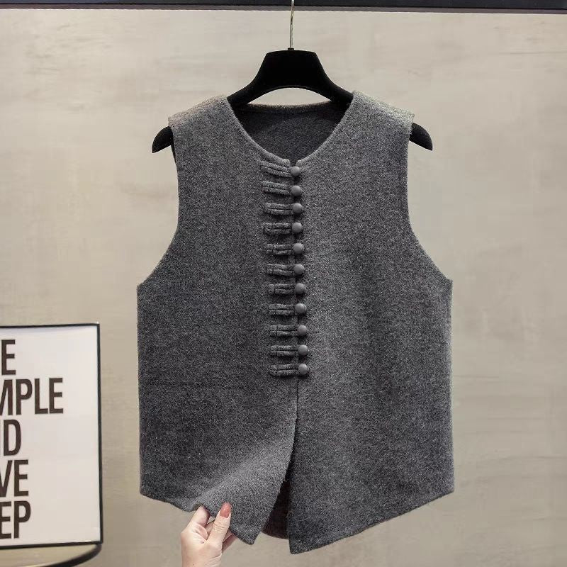Vera Frog Vest - Grey