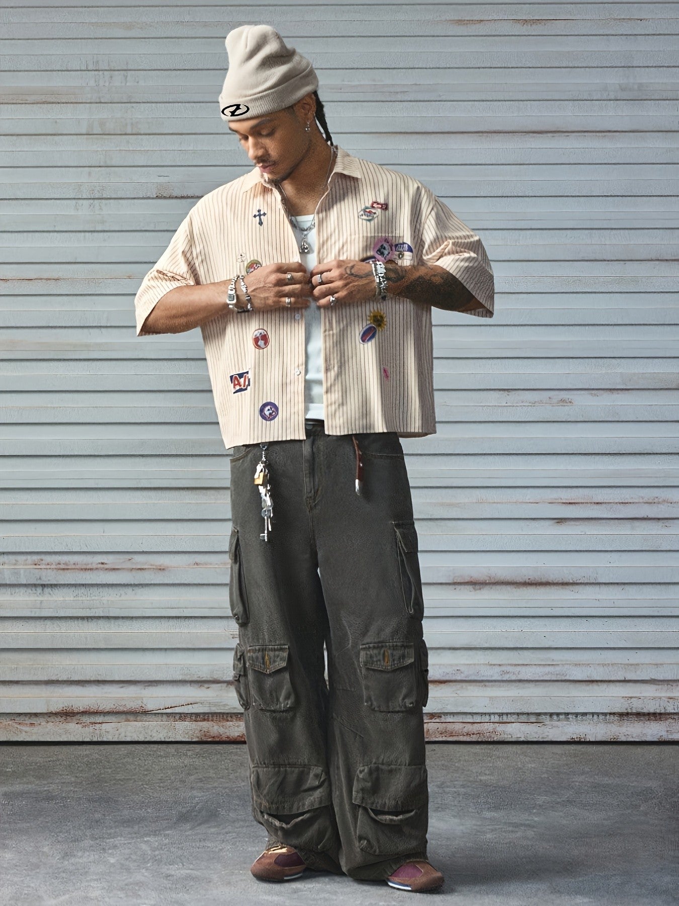 Arlo Patch Shirt — White