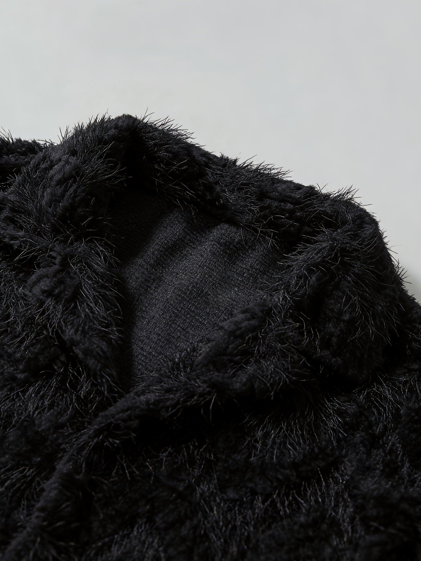 Rocco Fuzzy Shirt — Black