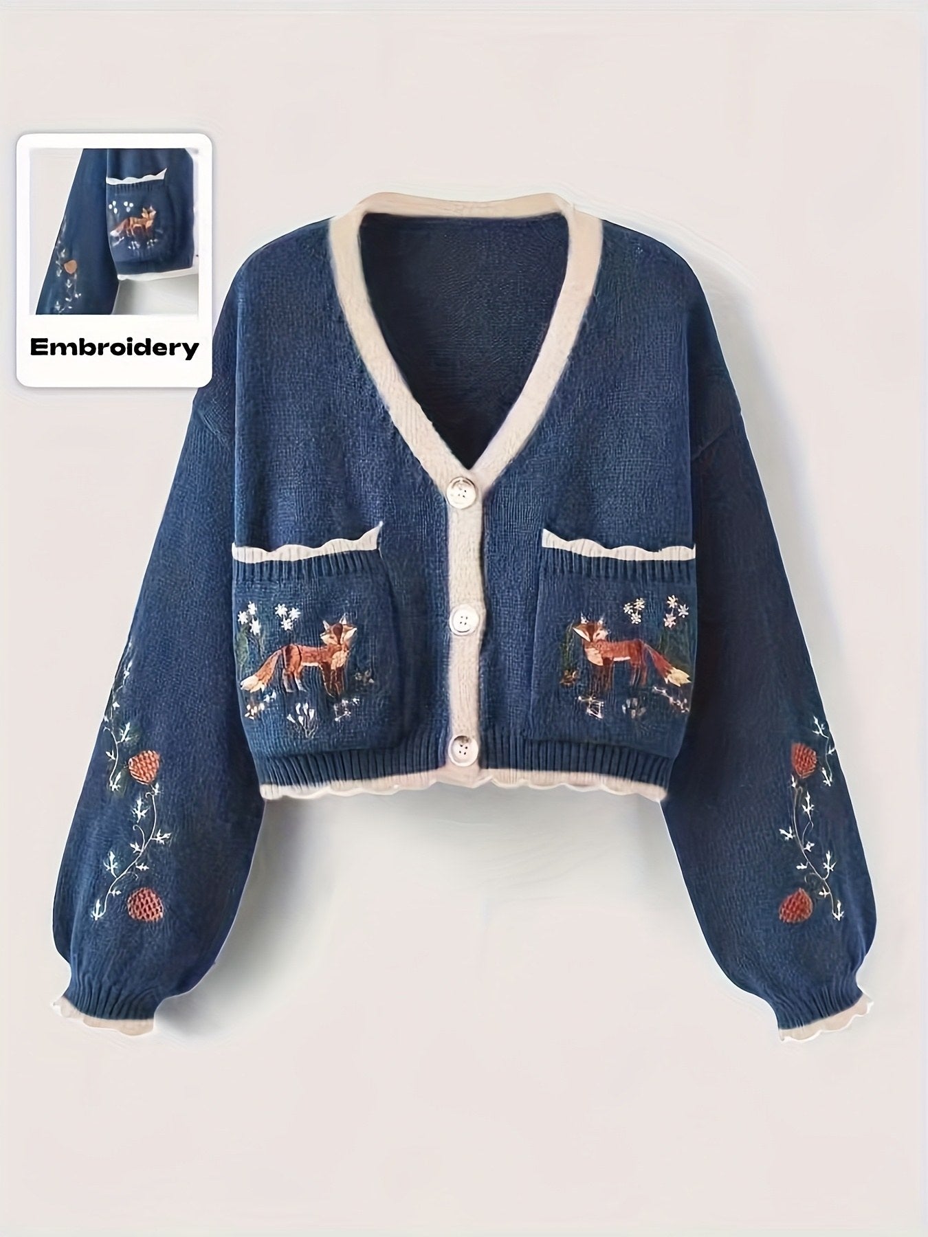 Cedar Knit Cardigan — Blue