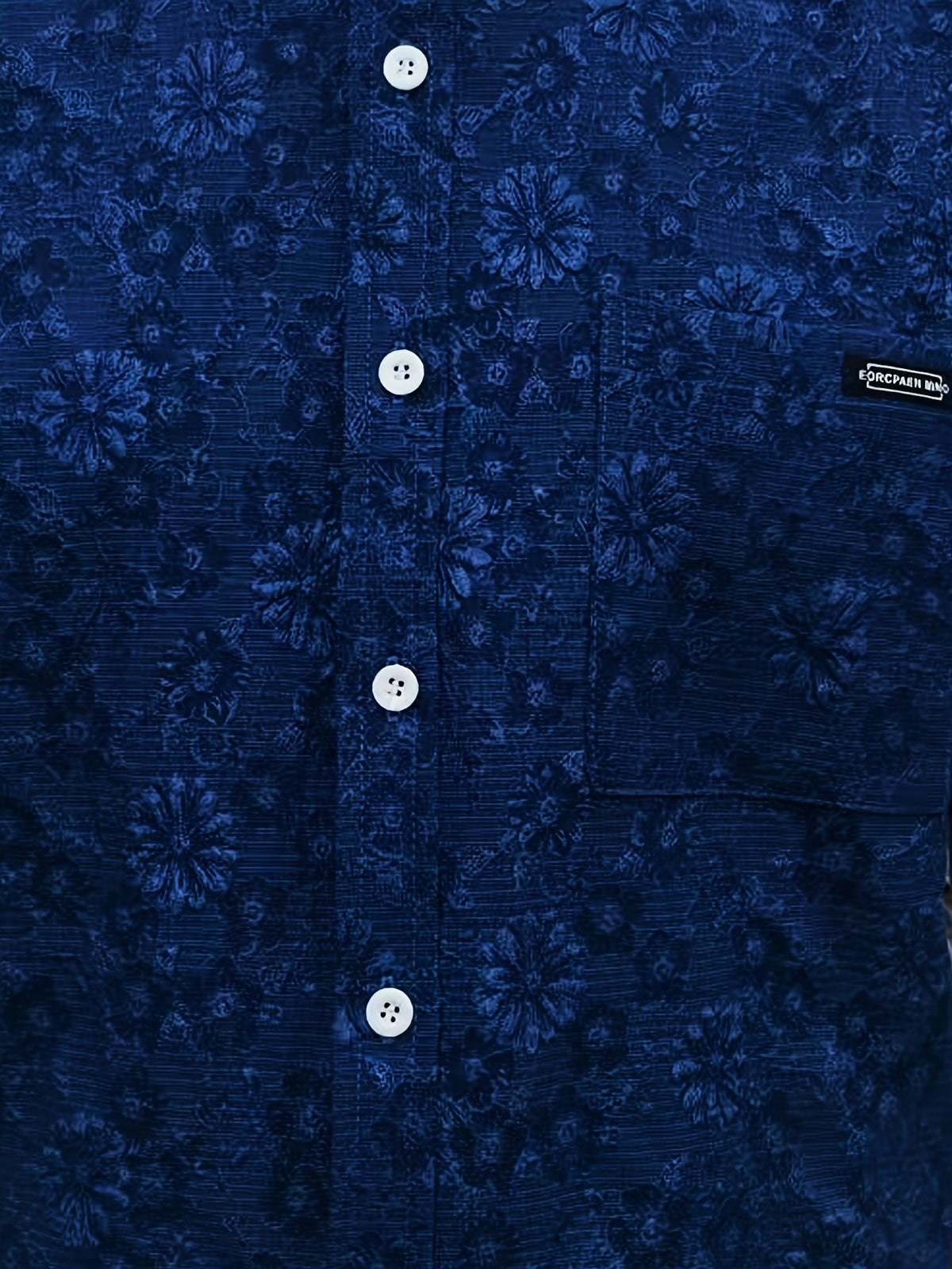 Soren Crop Shirt — Navy