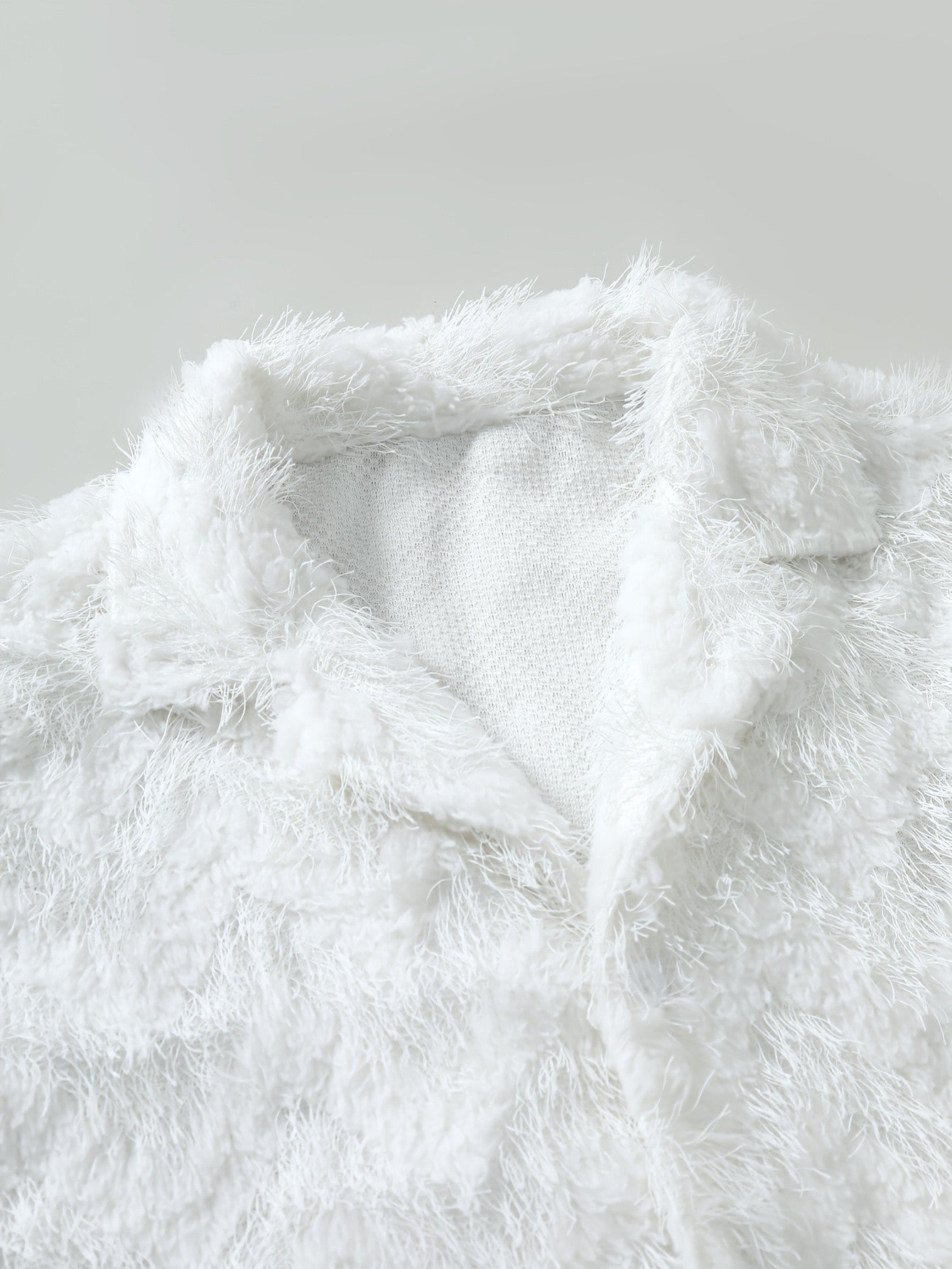Rocco Fuzzy Shirt — White