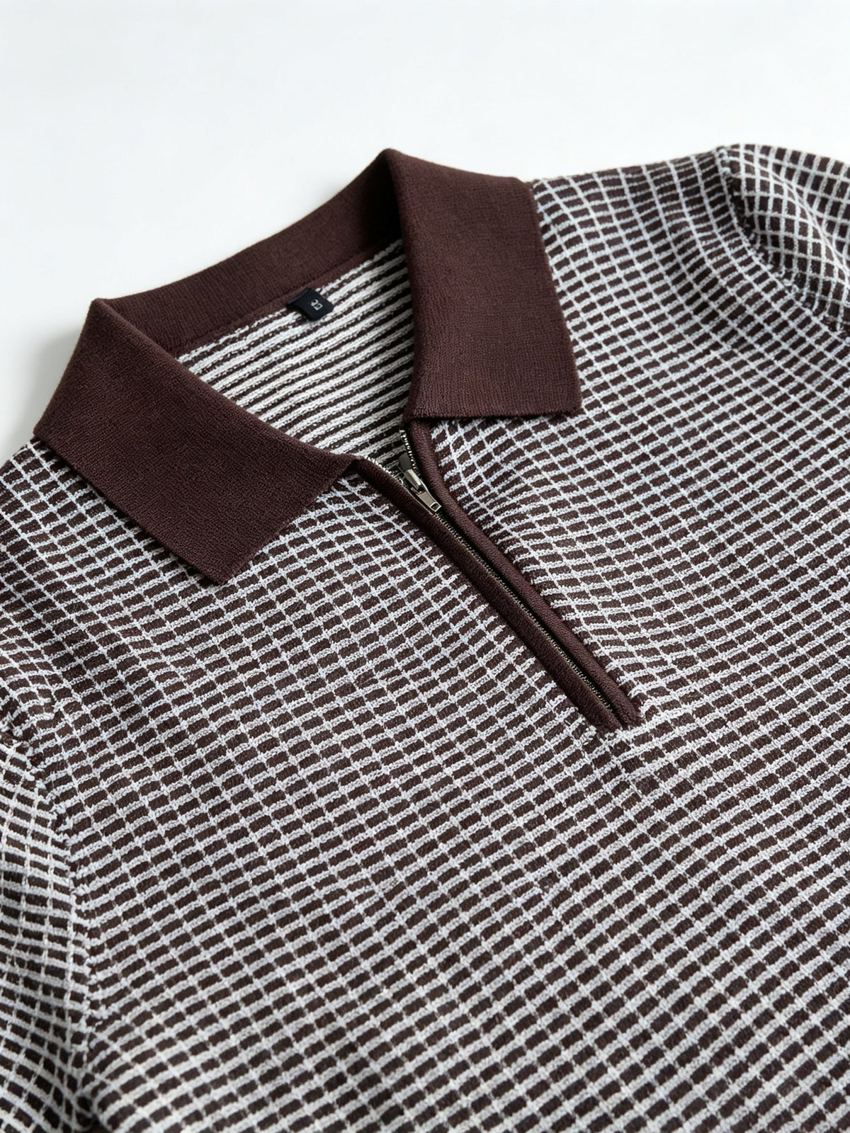 Beck Waffle Polo - Coffee