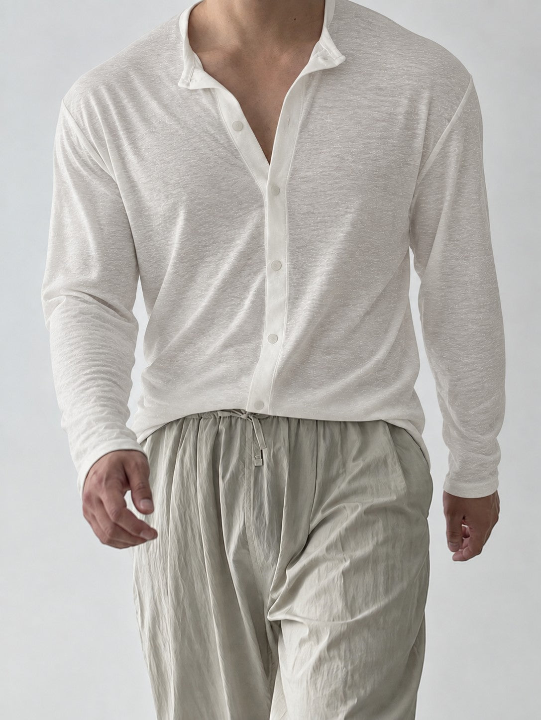 Cassian Slub Shirt - White