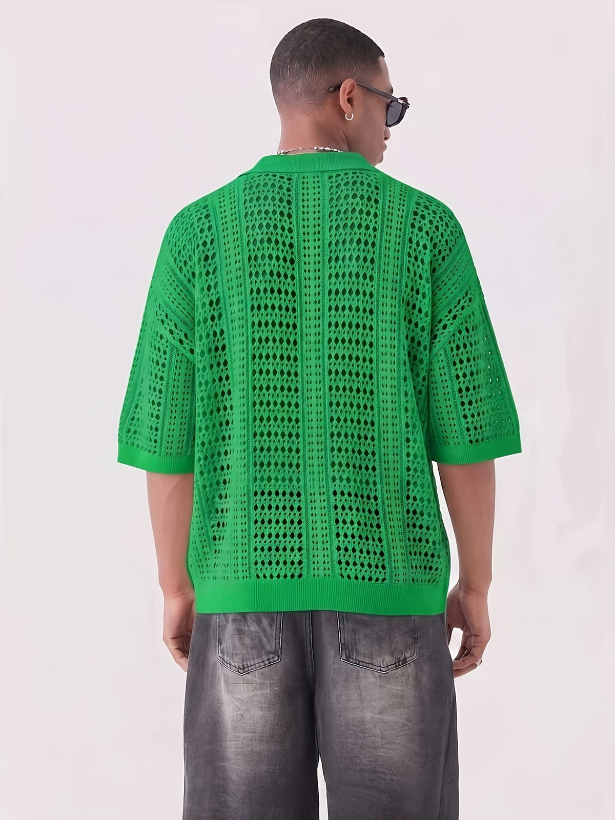 Milo Lattice Polo - Emerald