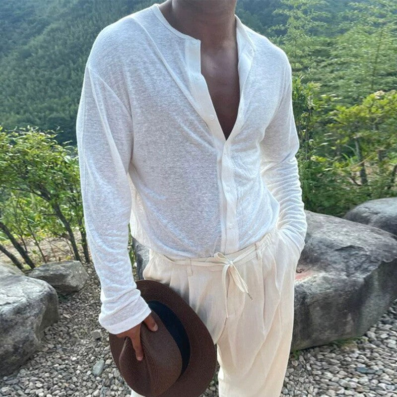 Cassian Slub Shirt - White