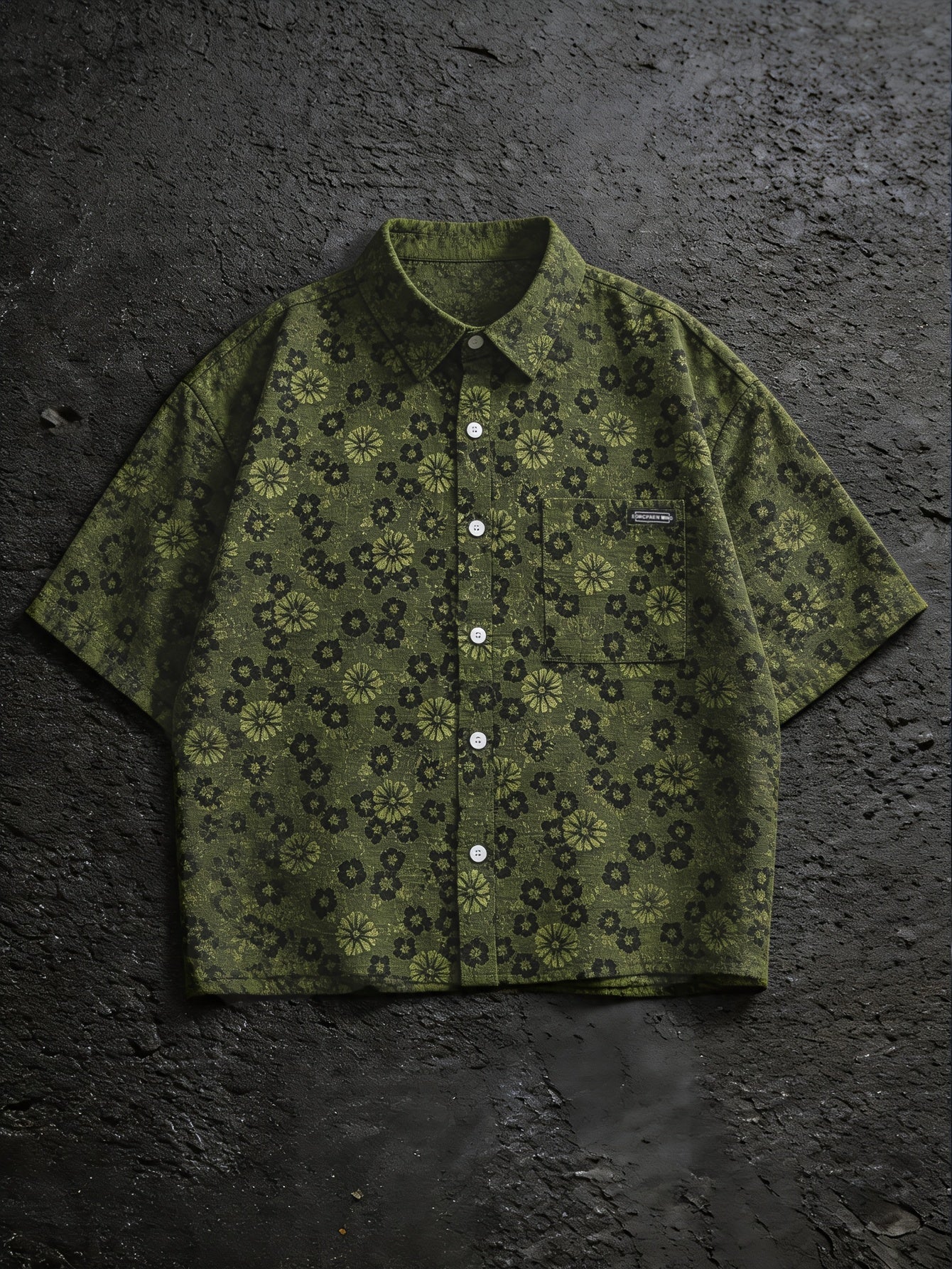 Soren Crop Shirt — Olive