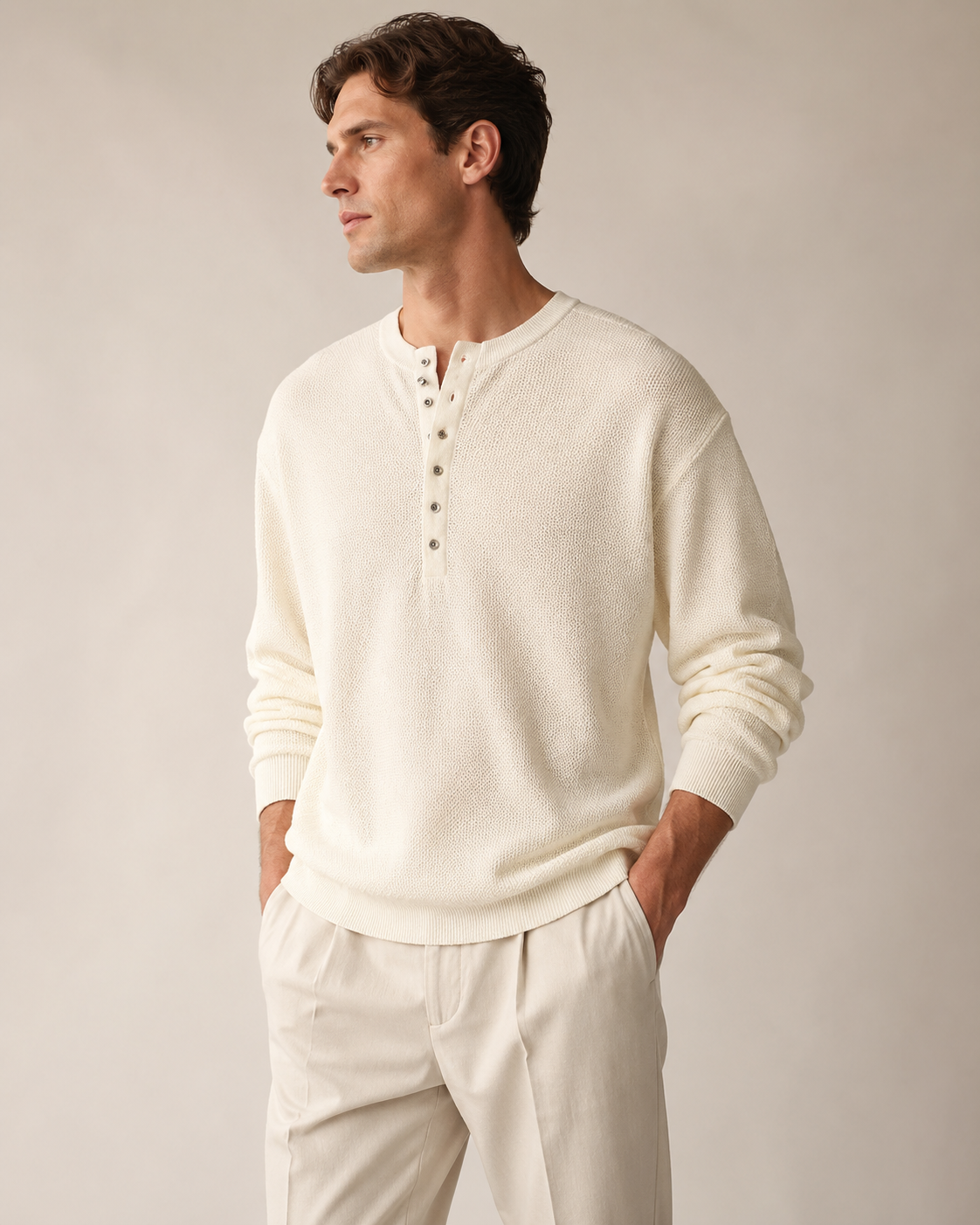 Caspian Knit Henley