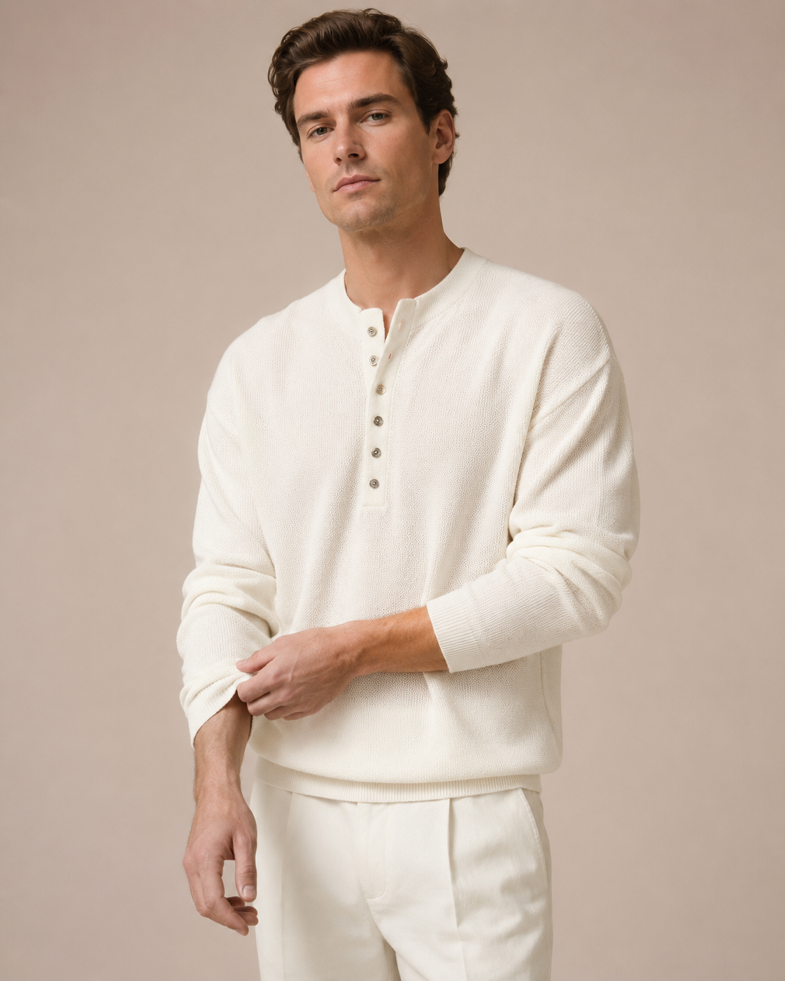 Caspian Knit Henley