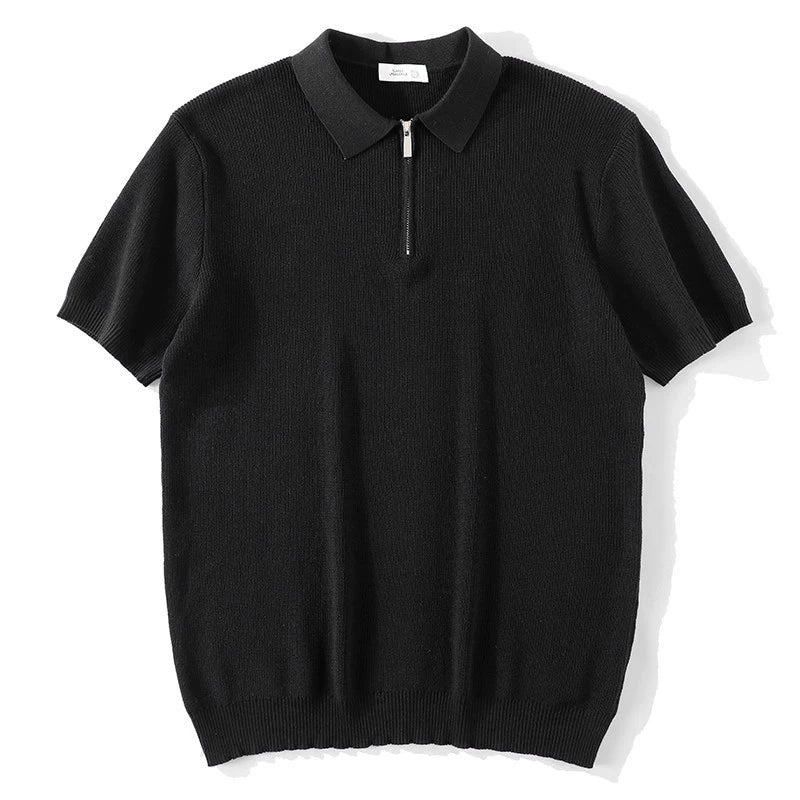 Noel Half-Zip Knit Polo