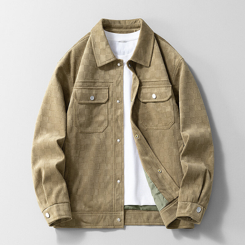 Remco Check Overshirt - Khaki