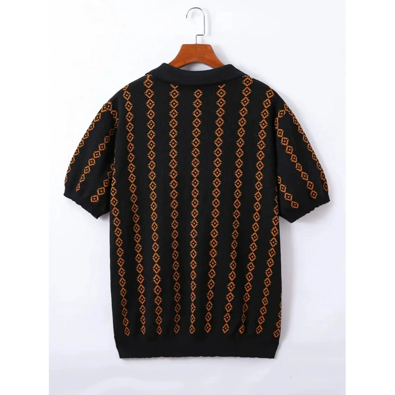 Arlo Stripe Polo - Blue
