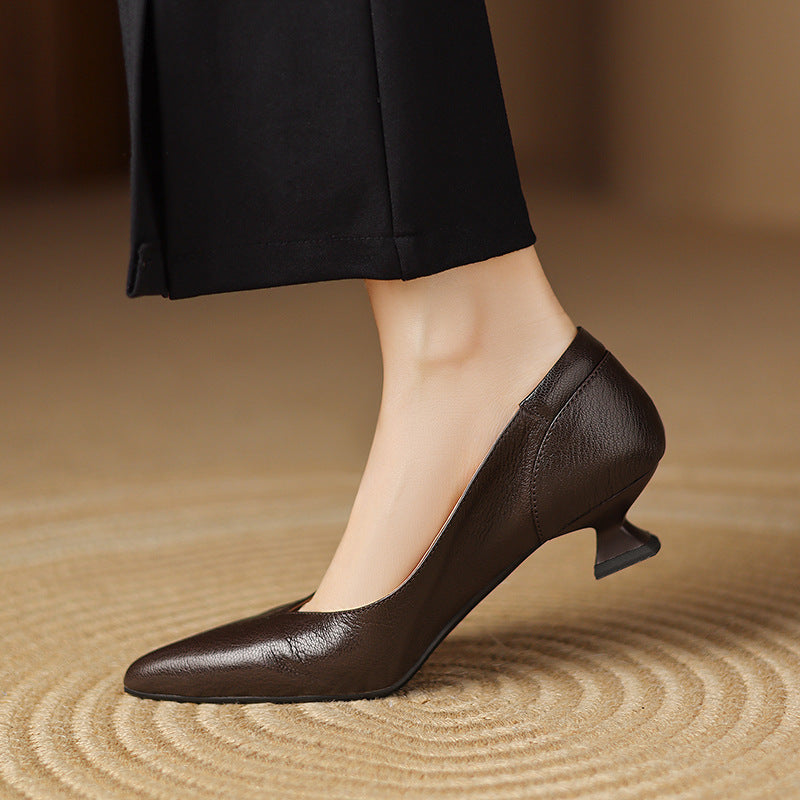 Nera Genuine Leather Heels