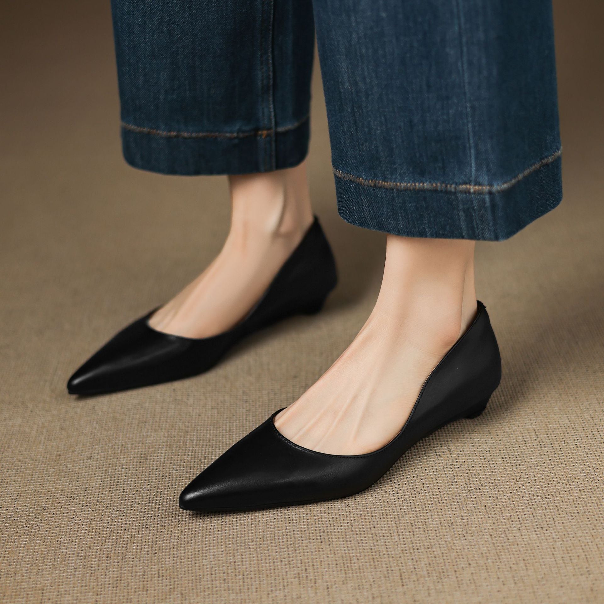 Seravine Genuine Leather Flats