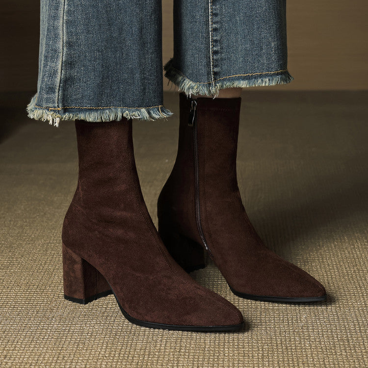 Alora Genuine Suede Boots