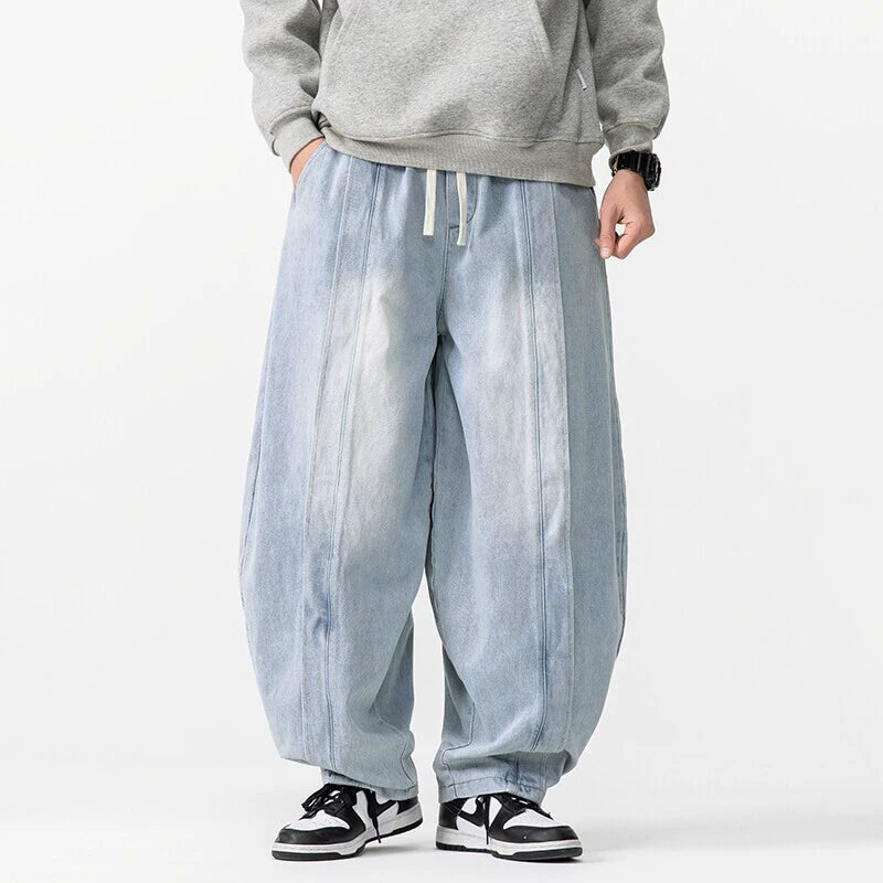Kenzo Washed Wide-Leg Jean - Light Blue