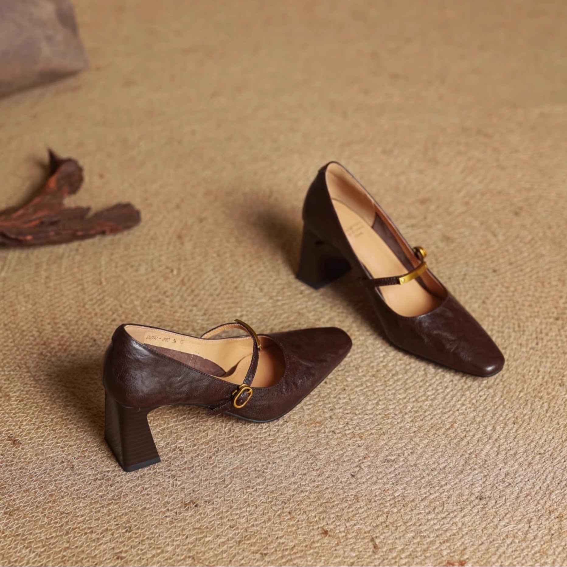 Naomi Genuine Leather Heels