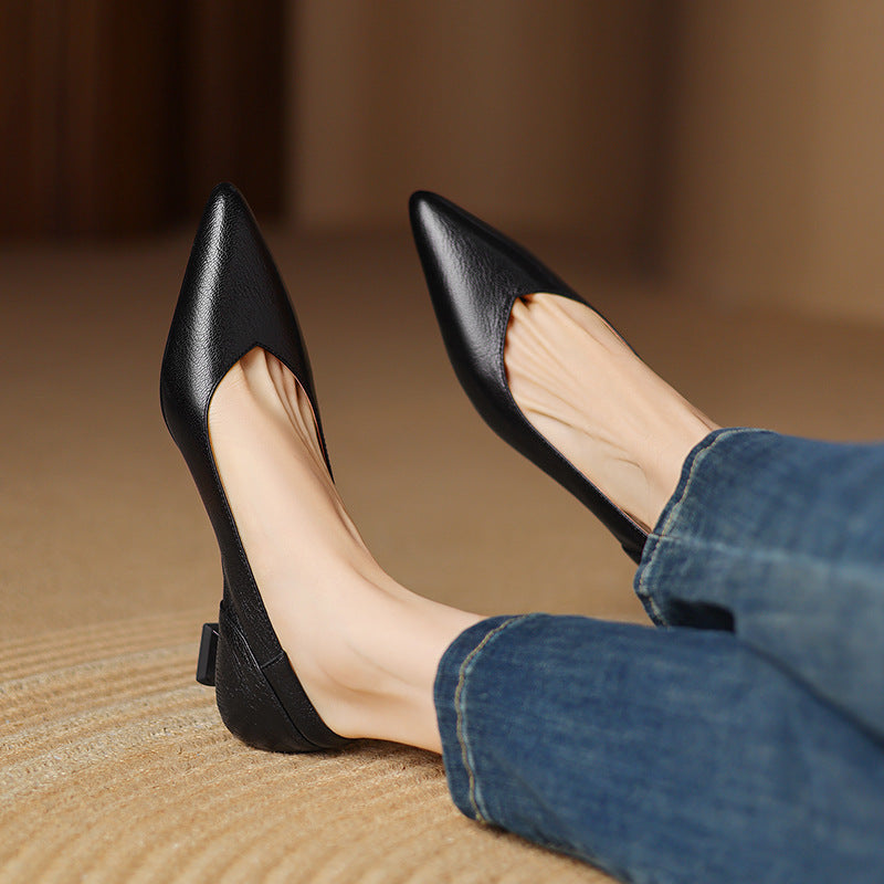 Nera Genuine Leather Heels