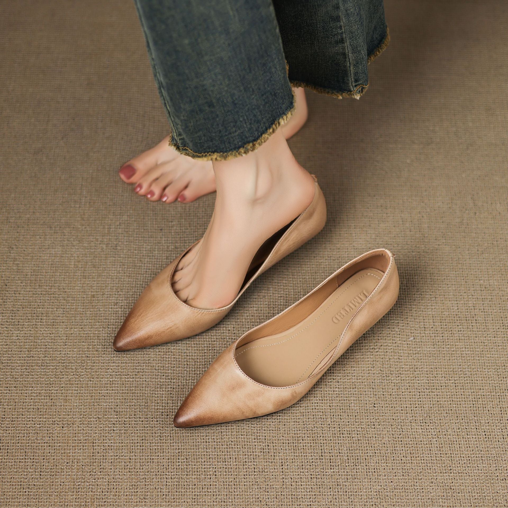 Seravine Genuine Leather Flats