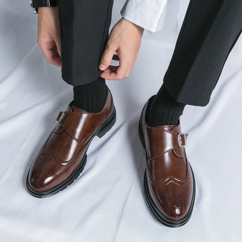 Vittorio Leather Monk Strap