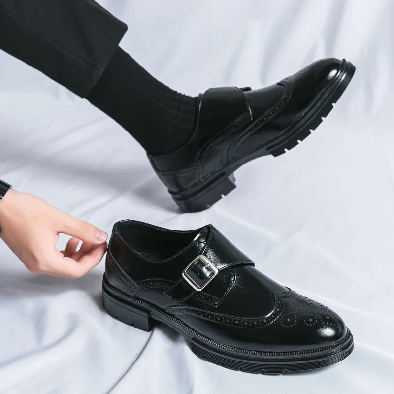 Vittorio Leather Monk Strap