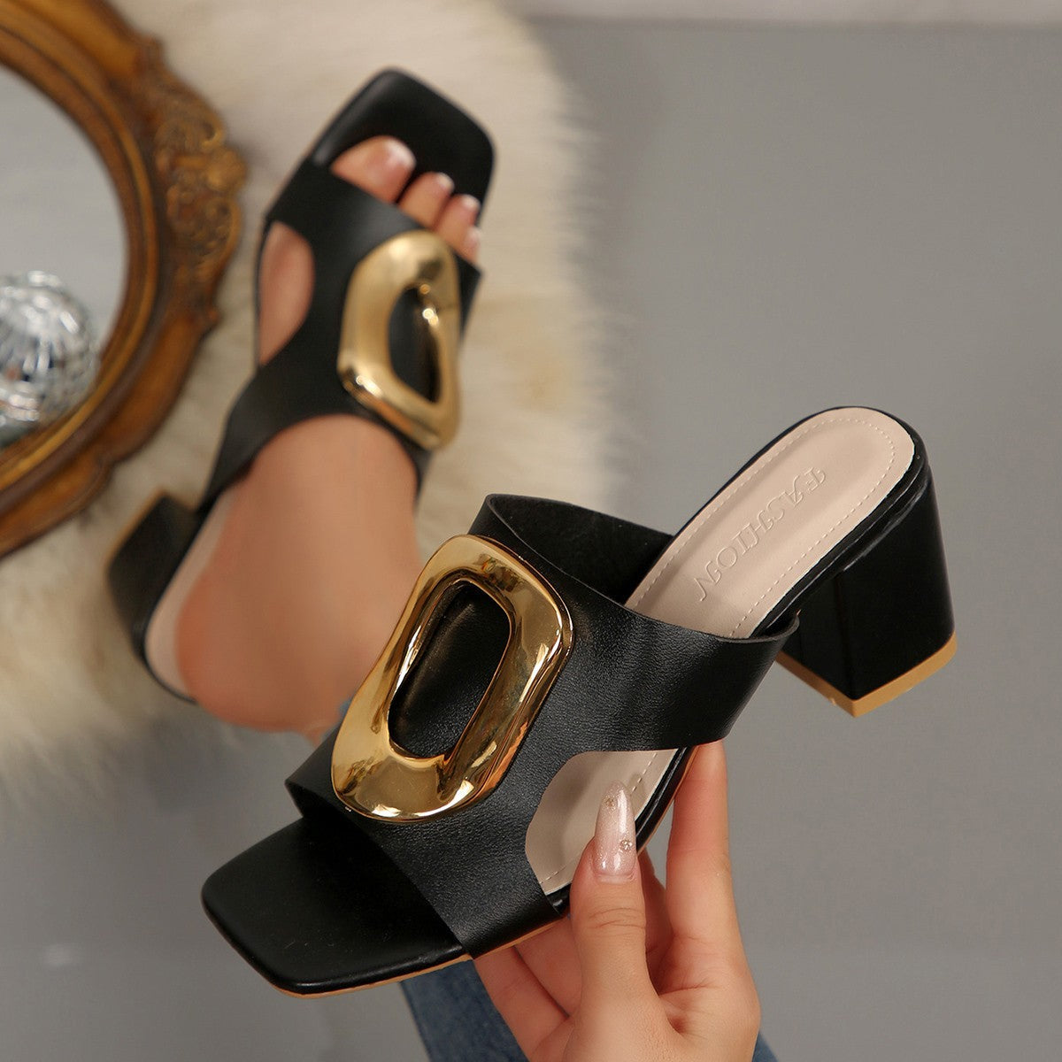 Violette Buckle Heel
