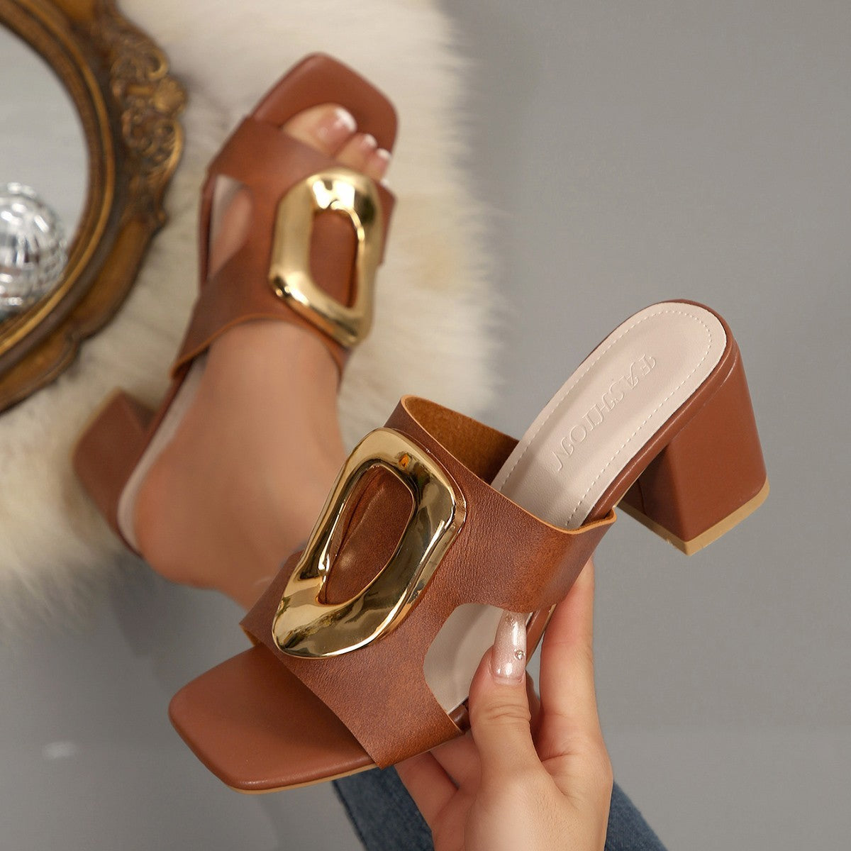 Violette Buckle Heel