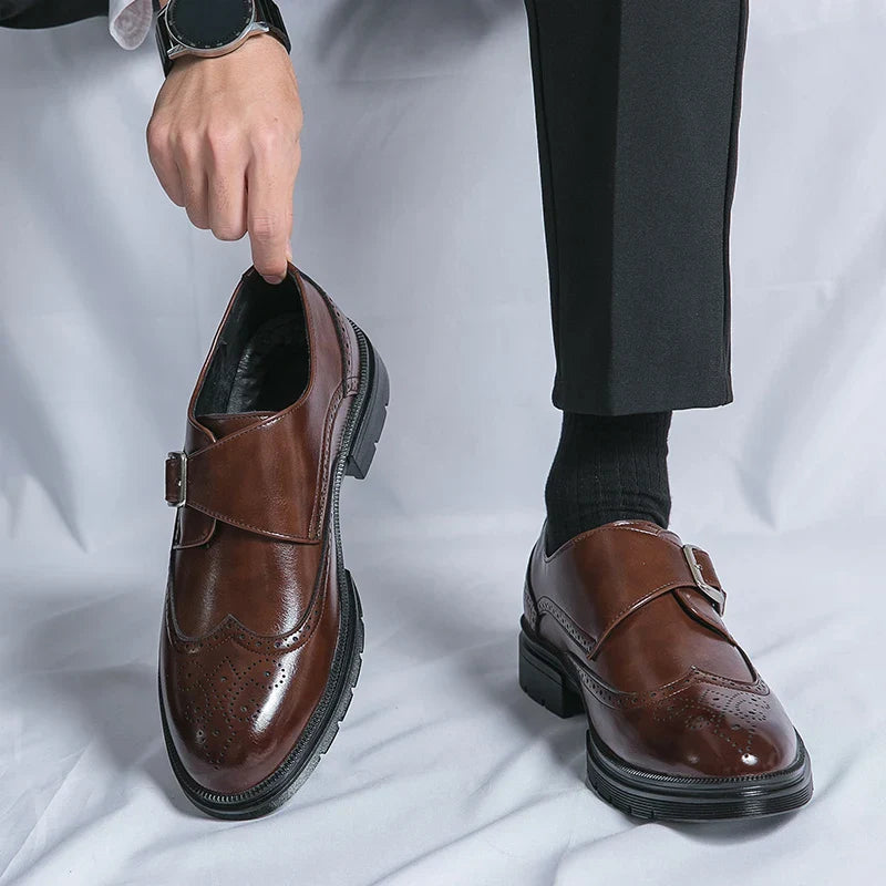 Vittorio Leather Monk Strap