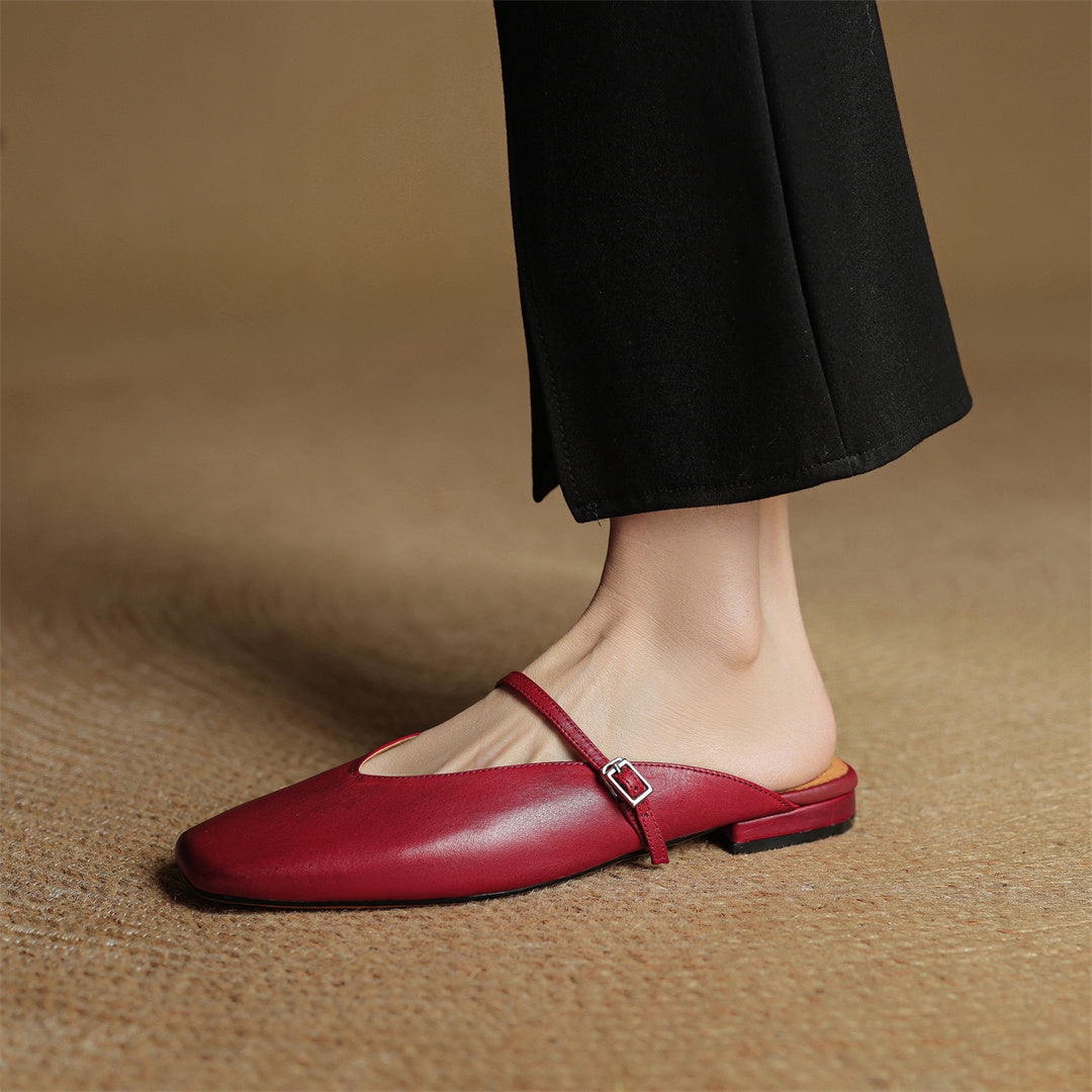 Miral Genuine Leather Mules