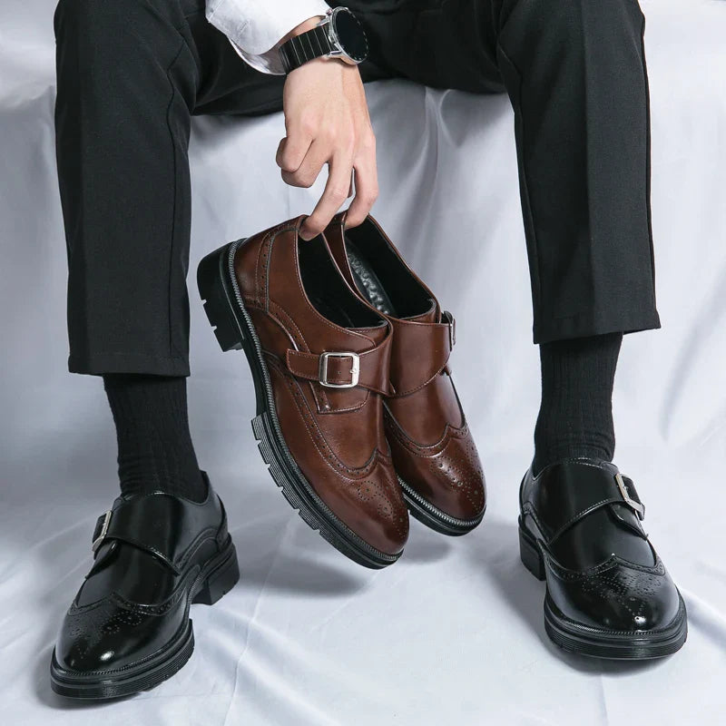 Vittorio Leather Monk Strap