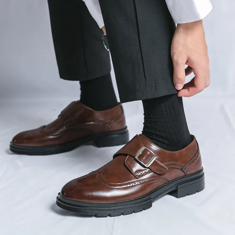 Vittorio Leather Monk Strap