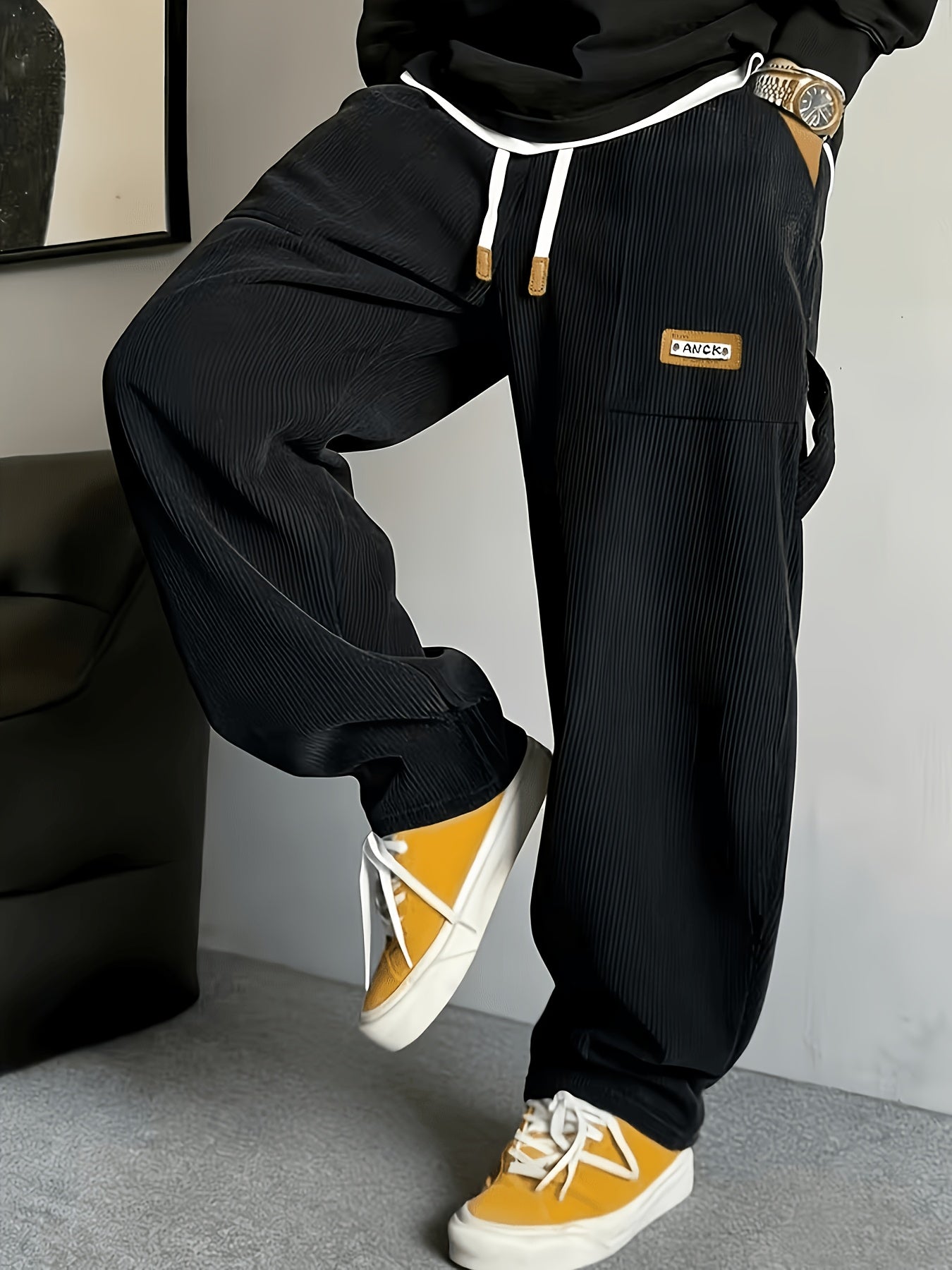 Calder Corduroy Pant — Black