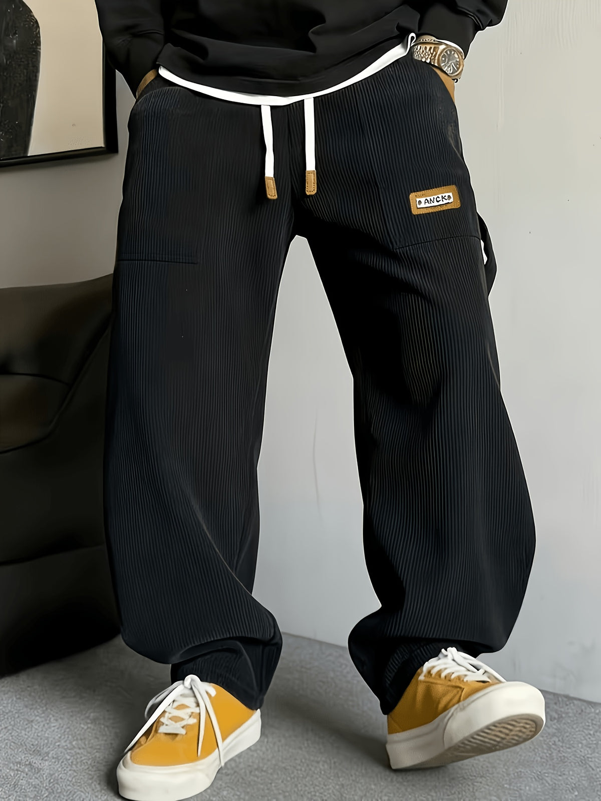 Calder Corduroy Pant — Black