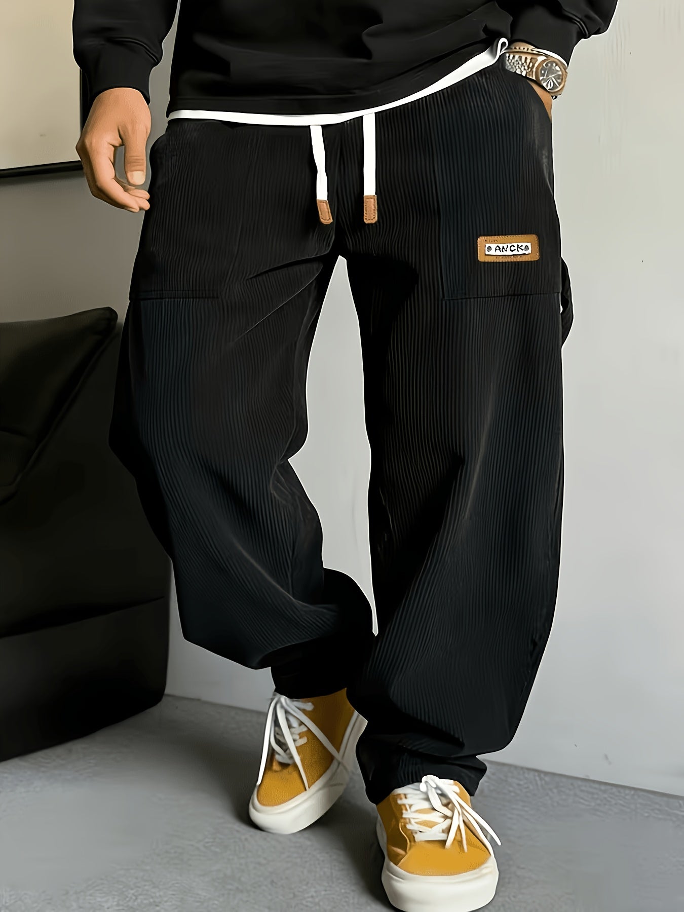 Calder Corduroy Pant — Black