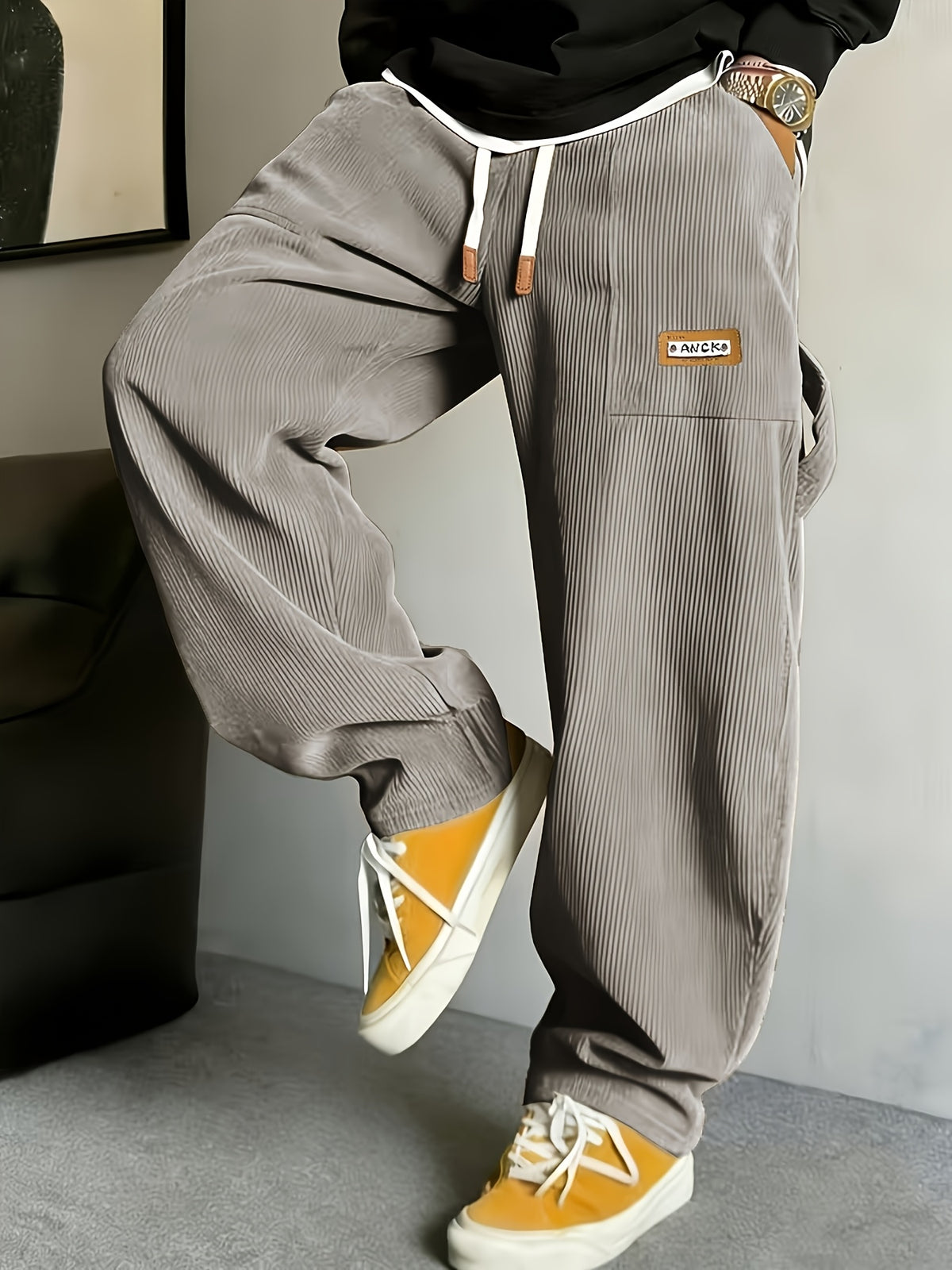 Calder Corduroy Pant — Grey
