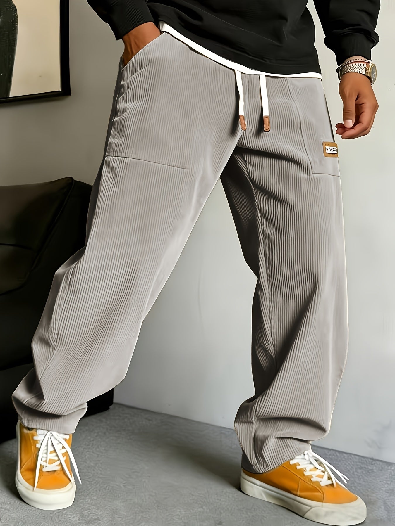 Calder Corduroy Pant — Grey