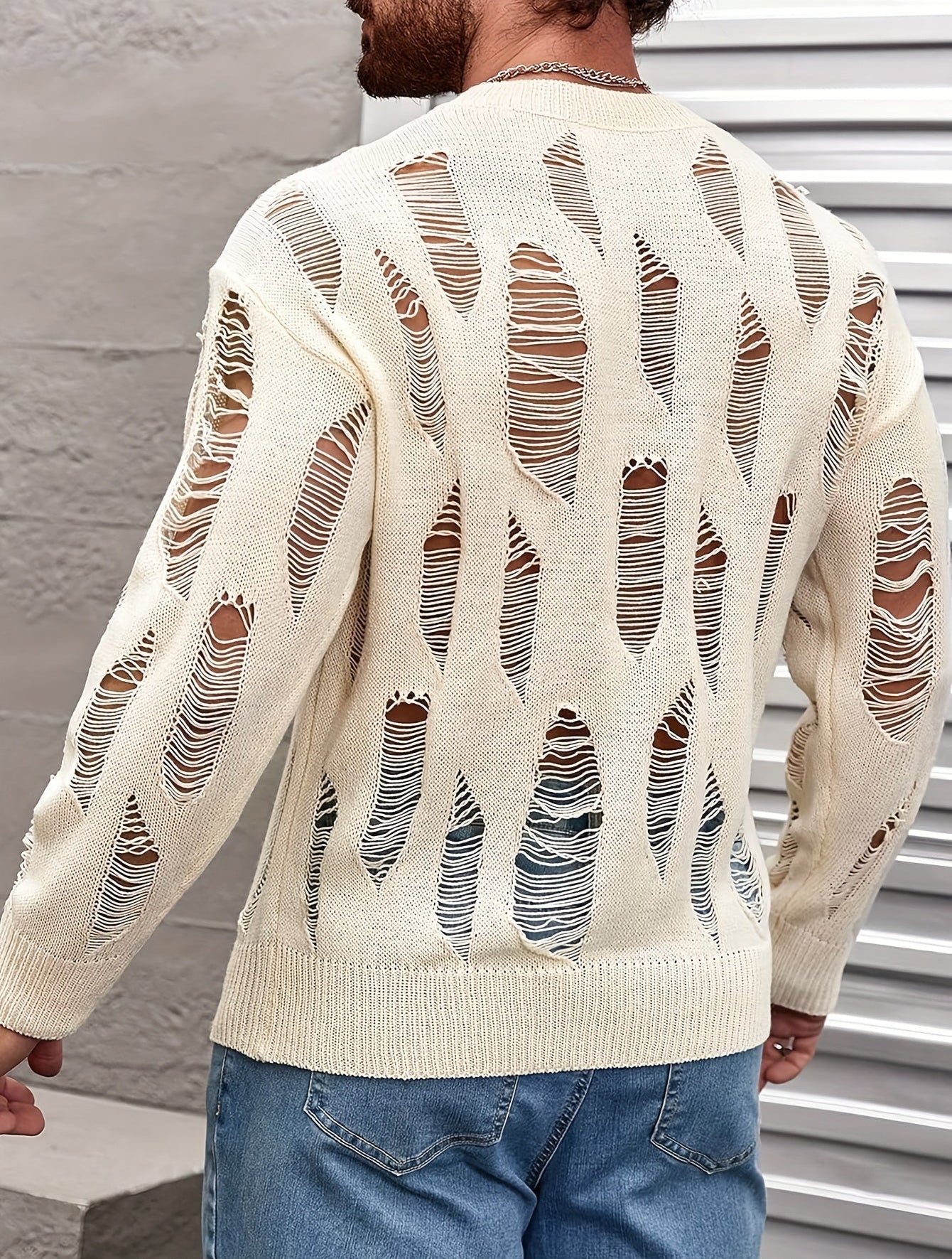 Riven Distressed Pullover